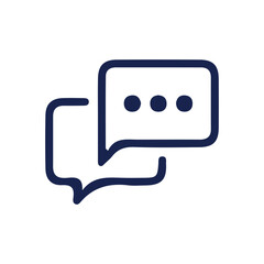 Comment icon vector symbol icon speech bubble icon discussion line icon in trendy flat design.talk message Bubble chat icon. vector illustration eps 10.