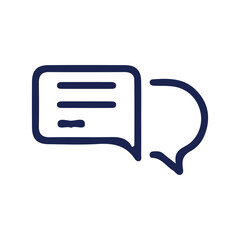 Comment icon vector symbol icon speech bubble icon discussion line icon in trendy flat design.talk message Bubble chat icon. vector illustration eps 10.