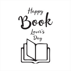 Happy Book Lovers Day Vector Illustration,Open Book with Floral Elements Design,Book Lovers Day Typography Art,Elegant Open Book with Stars and Hearts,Minimalist Book Lovers Day Celebration