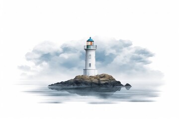 Architecture lighthouse building outdoors. .