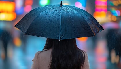 Rainy Night City Stroll