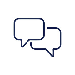 Comment icon vector symbol icon speech bubble icon discussion line icon in trendy flat design.talk message Bubble chat icon. vector illustration eps 10.