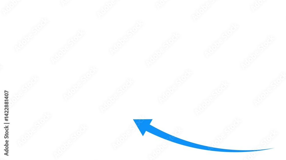 Poster abstract arrow business graph icon animation on a background.