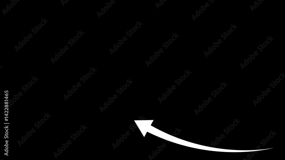 Poster abstract arrow business graph icon animation on a background.