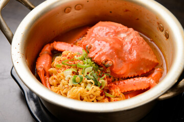 Korean Ramen with Crab
