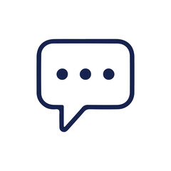 Comment icon vector symbol icon speech bubble icon discussion line icon in trendy flat design.talk message Bubble chat icon. vector illustration eps 10.