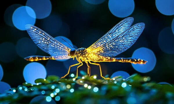 dragonfly on a leaf