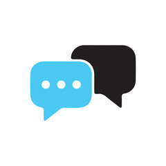 Naklejka premium Chat icon vector isolated on background. Trendy message symbol.comment icon speech bubble symbol Chat message icons - talk message Bubble chat icon. vector illustration eps 10.