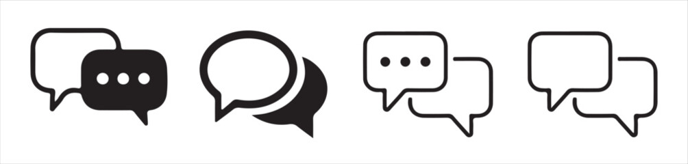 Chat icon vector isolated on background. Trendy message symbol.comment icon speech bubble symbol Chat message icons - talk message Bubble chat icon. vector illustration eps 10.