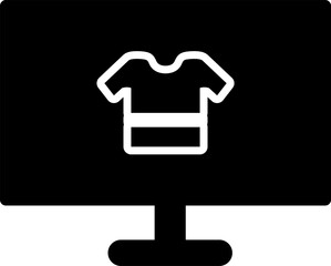 Rounded Filled Online Shopping Icon