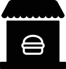 Rounded Filled Restaurant Icon