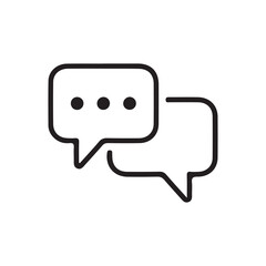 Chat icon vector isolated on background. Trendy message symbol.comment icon speech bubble symbol Chat message icons - talk message Bubble chat icon. vector illustration eps 10.