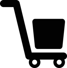 Rounded Filled Shopping Cart Icon