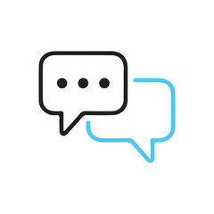 Chat icon vector isolated on background. Trendy message symbol.comment icon speech bubble symbol Chat message icons - talk message Bubble chat icon. vector illustration eps 10.