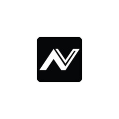 Logo design letter N also can be AV.ai