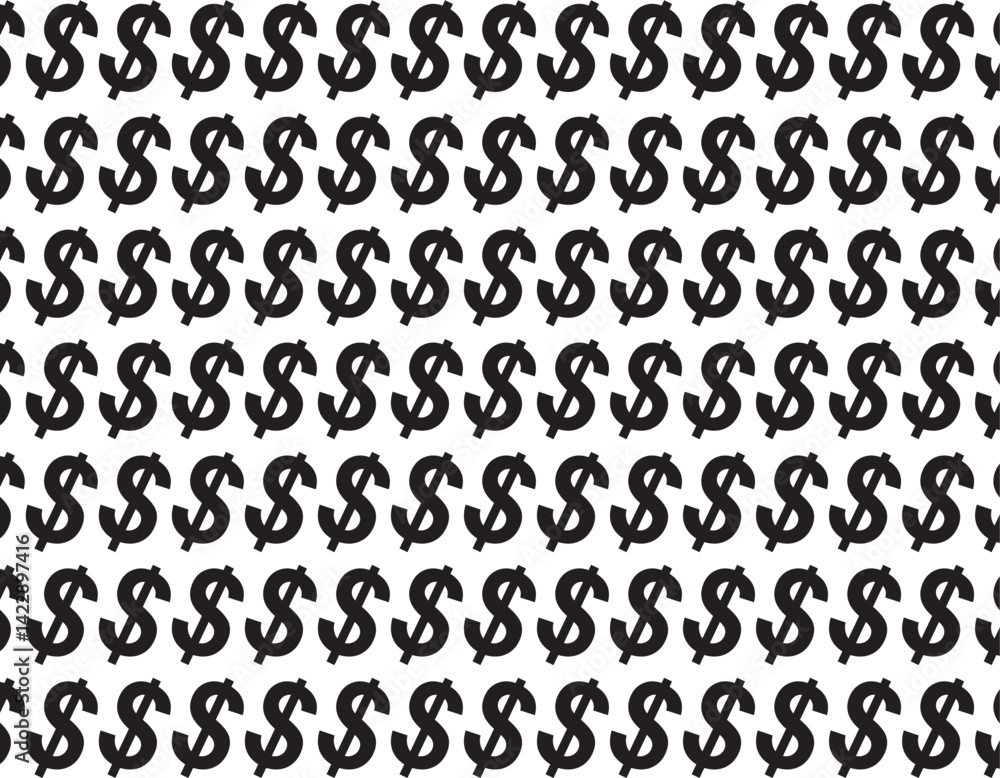 Poster money icon pattern vector design