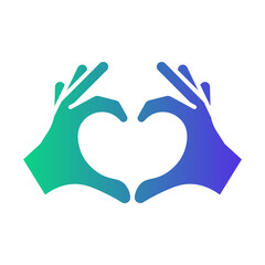 hands Gradient icon