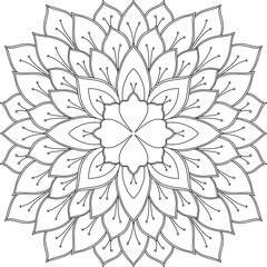Mandala, Decor, Indian, Coloring, Drawing, Picture, Pattern, Relaxation, Meditation