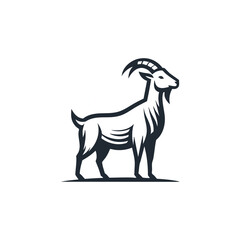 simple goat logo vector illustration