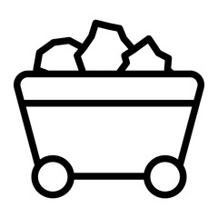 coal Line Icon