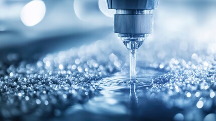 Vibrant Carpet Cleaning Machine Nozzle in Action