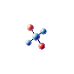 My Vegas is a classic blue and red 3D illustration of a carbon monoxide molecule on a white background