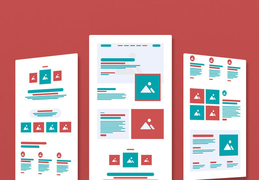 Wireframe Landing Layout