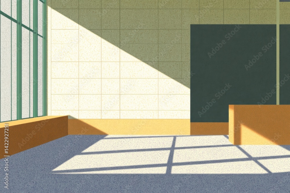 Poster random backdrop architecture minimalist geometric.