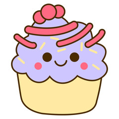 Cute Cupcake Sticker