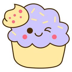 Cute Cupcake Sticker