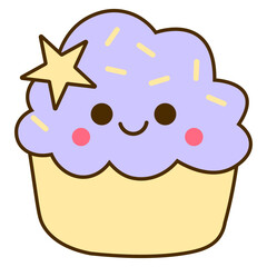 Cute Cupcake Sticker