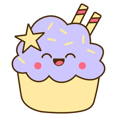 Cute Cupcake Sticker