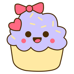 Cute Cupcake Sticker