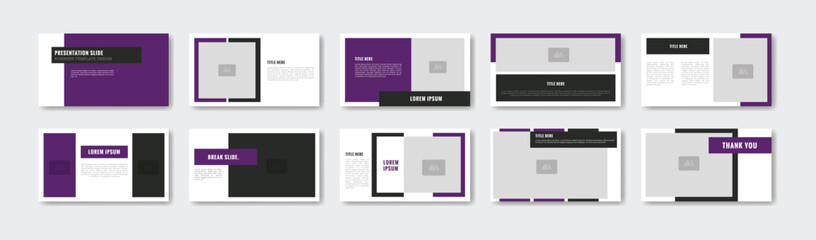 Business presentation template design. Minimalis, modern and keynote vector illustration