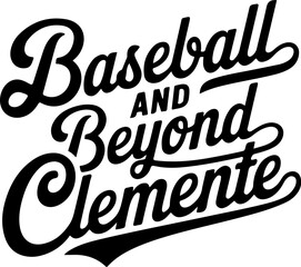 Fototapeta premium Baseball and Beyond Clemente.