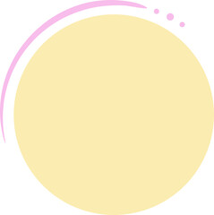 Cute Circle Shape Element Set