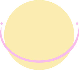 Cute Circle Shape Element Set