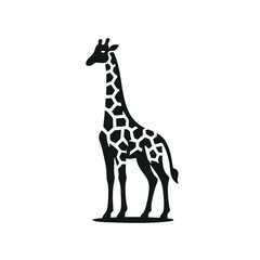 Fototapeta premium simple giraffe logo vector illustration