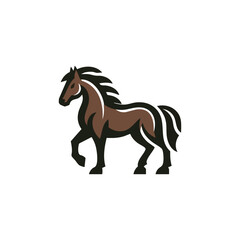 simple horse logo vector illustration