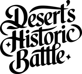 Desert's Historic Battle Logo Design.