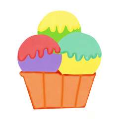 Rainbow Cup Ice Cream