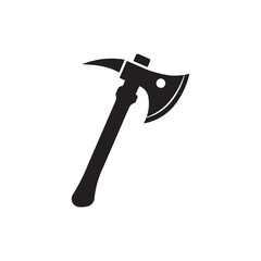 ice axe logo icon illustration flat