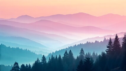 Obraz premium A smooth gradient mesh blending soft pastel colors seamlessly, creating a gentle and modern background. Suitable for contemporary designs, web backgrounds, or minimalist compositions.