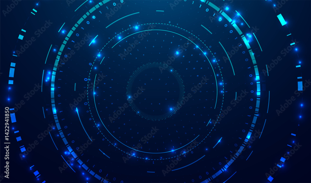 Poster abstract big data visualization. big data code representation. graphic concept for your design