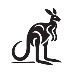 A Kangaroo silhouette vector illustration