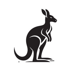 A Kangaroo silhouette vector illustration