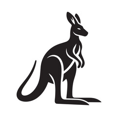 A Kangaroo silhouette vector illustration