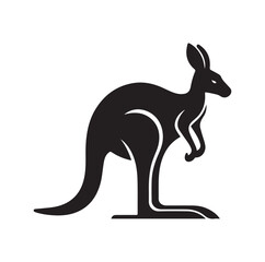 A Kangaroo silhouette vector illustration