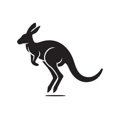 A Kangaroo silhouette vector illustration