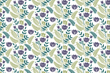 seamless line floral pattern with thin floral lines and curves ideal for wrapping cloth fabric and fashion accessories

